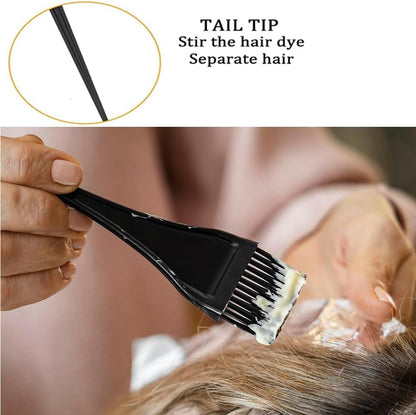 Classic Hair Dye Brush - 3Pcs Hair Dyeing Comb Brush - Hair Tint Brush for Highlight Kit - Hair Dye Brushes Tool Set - Hair Dye Tool - Tinting Brush for Bleach Hair Dye,Hair Colouring Brush