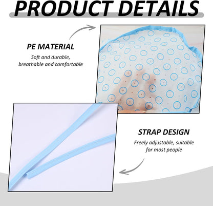 3 Pieces Hair Dye Cap, 3 Pieces Plastic Needles, Self-Contained Holes, Breathable And Comfortable, Salon Highlight Hat, Creative Hair Dye Tool Set.