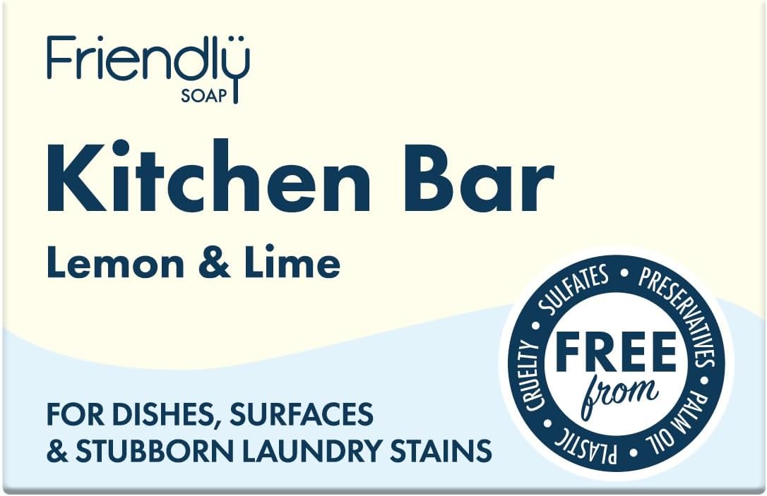 Friendly Soap Kitchen Bar - Lemon &amp; Lime 95g-1 Pack