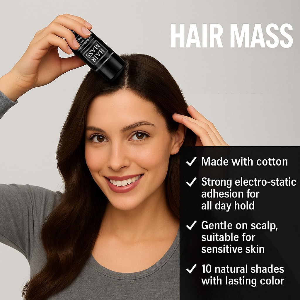 Hair Building Fibres for Thinning Hair – Natural &amp; Undetectable Hair Loss Concealer – Wind &amp; Sweat Resistant – 27.5g (Black)