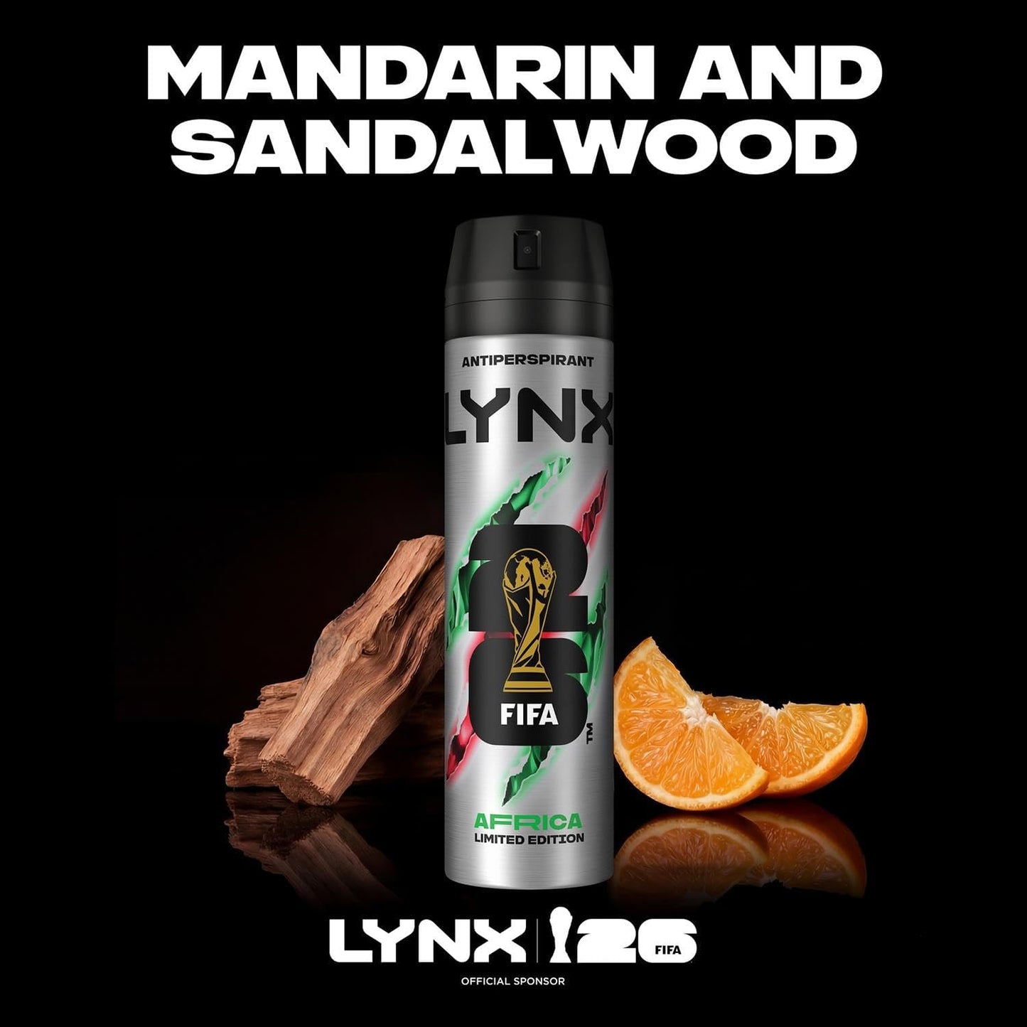 Lynx Africa 72 hour protection against odour and wetness Anti-perspirant Deodorant Spray no fuss aerosol for all-day freshness 200 ml pack of 3 - Packaging May Vary