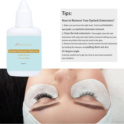 Obeyalash Eyelash Remover for Extensions Eyelash Extension Remover Individual Eyelashes Extensions 15ml Lash Extension Remove for Artist of Grafting Liquid Remove