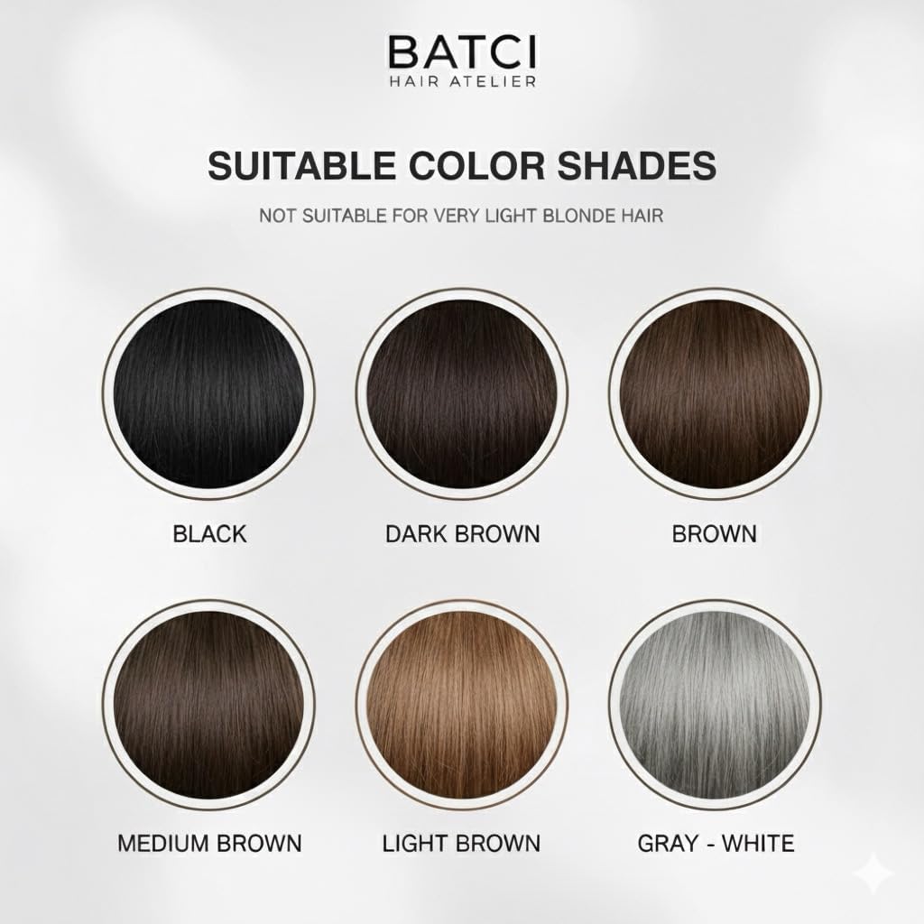 Batcı Hair Concealer &amp; Filling Cream for Bald Spots &amp; Thinning Hair – Waterproof, Sweat-Proof Scalp Coverage – Natural Root Touch-Up Cream for Men &amp; Women – 30ml