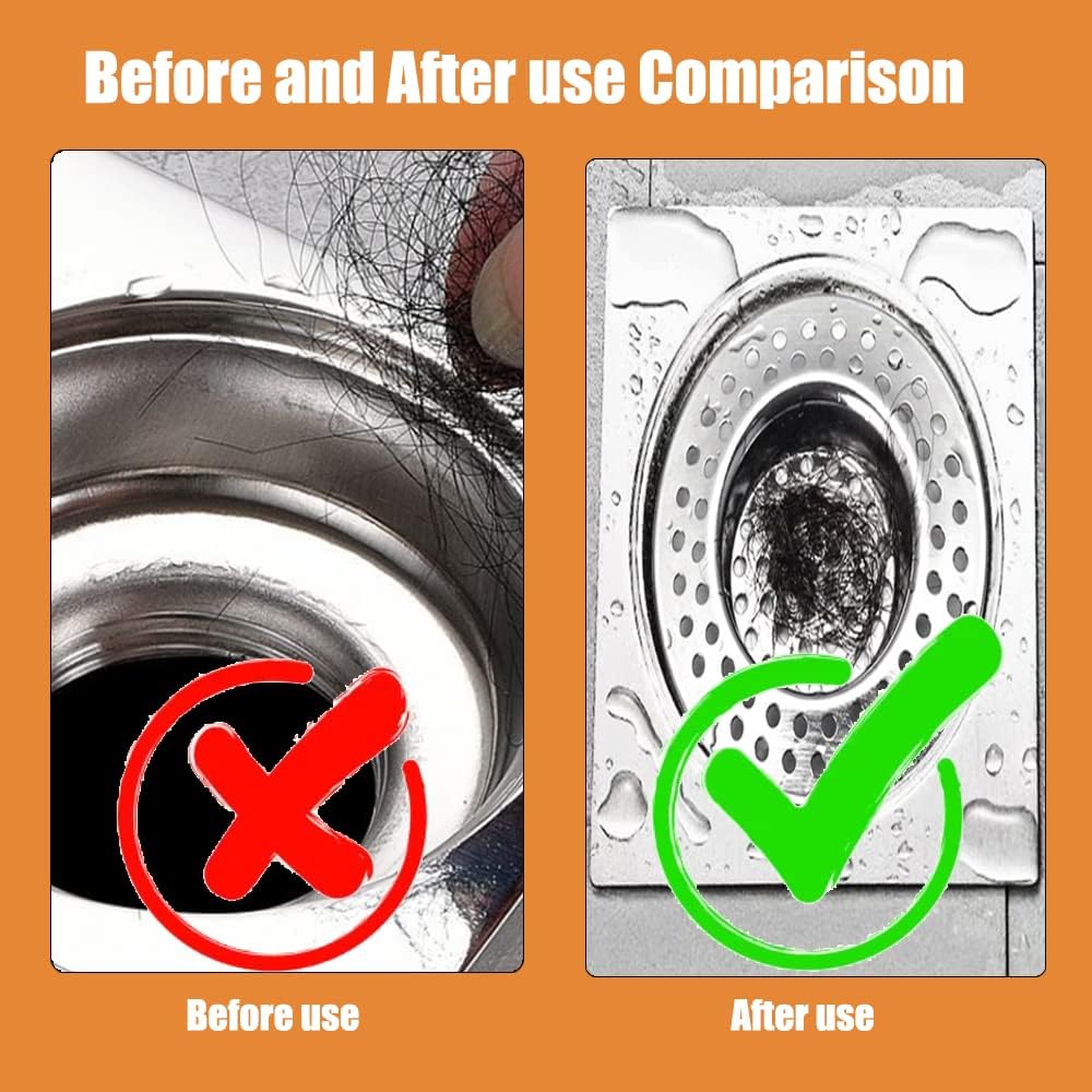 Stainless Steel Sink Filter, 2 Pcs Kitchen Sink Strainer Plug, Anti Clogging Drain Protector, Drainage Filter, Prevent Clogging, for Kitchen Sink (2.95 "/ 7.5 cm)