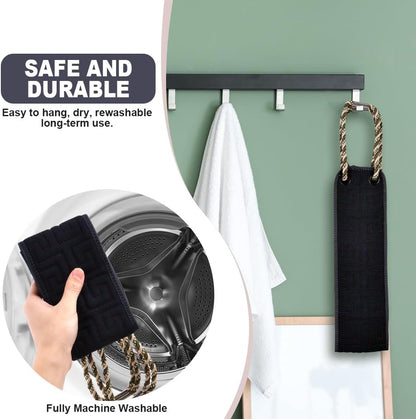 URAQT Exfoliating Back Scrubber for Shower, 37 Inches Back Washer with Handles, Soft Shower Bath Scrub for Women and Men, Double-Side Use Exfoliate Washcloth Bath Tool to Scrub Your Body Deeply