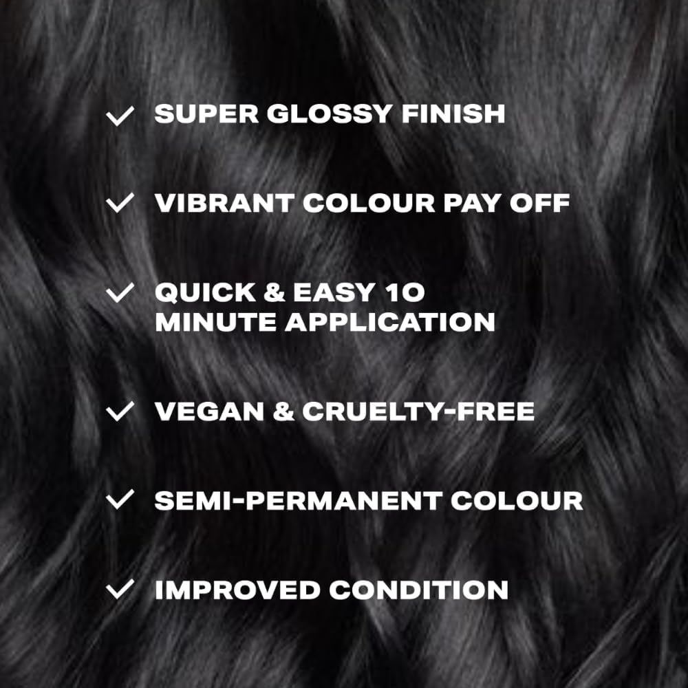 Shrine GLOSS IT BLACK Colour Depositing Hair Mask | High-Shine Gloss Treatment | Neutralises brassiness | Quick 10-minute application | Vegan | 200ml