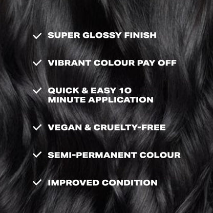 Shrine GLOSS IT BLACK Colour Depositing Hair Mask | High-Shine Gloss Treatment | Neutralises brassiness | Quick 10-minute application | Vegan | 200ml