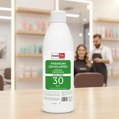 ICAN Hairpro London Professional Cream Peroxide Available In Various Size &amp; Volume (30 Vol 9%, 1000ml (1litre))