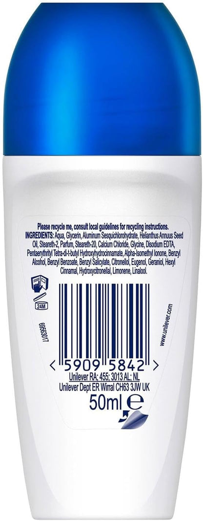 Dove Deodorant Roll On Advance Care Go Fresh Original 72H Odour Protection Anti-Transpirant and Anti-Perspirant for Women with Triple Moisturising Technology, 50ml pack of 3