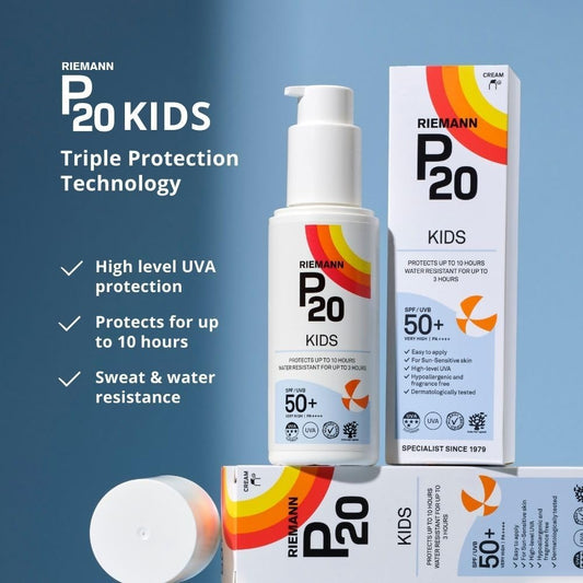 Riemann P20 Sun Cream SPF 50+ – a kid‑friendly shield for bright days