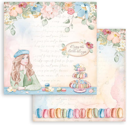 Stamperia Scrapbooking Pad-Create Happiness Oh La La!, Multicoloured, 12 x 12 inches