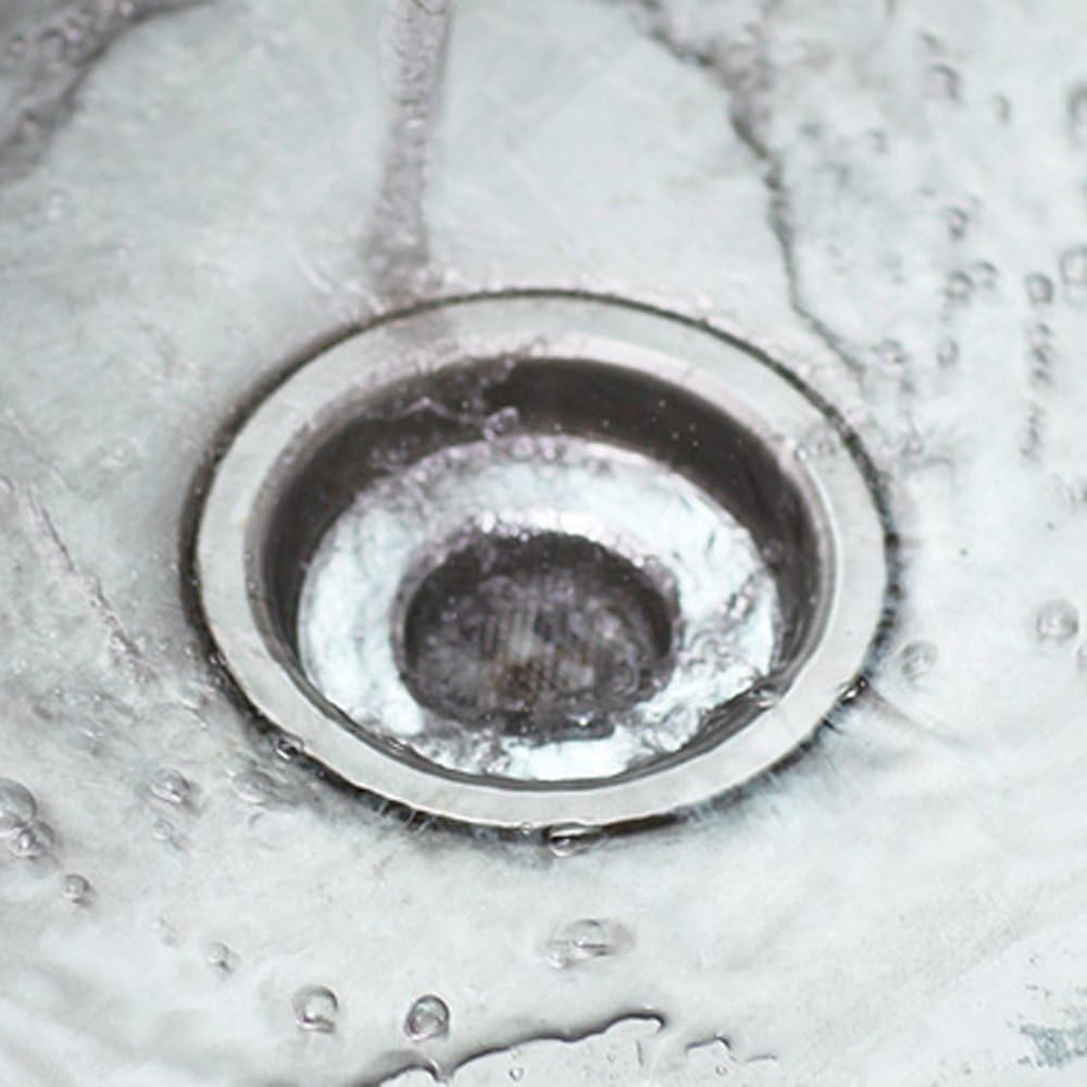 TRIXES Sink Strainer for Shower, Bath &amp; Kitchen - 3" Outer Diameter | Mesh Sink Drain Filter - 7.6cm, Stainless Steel