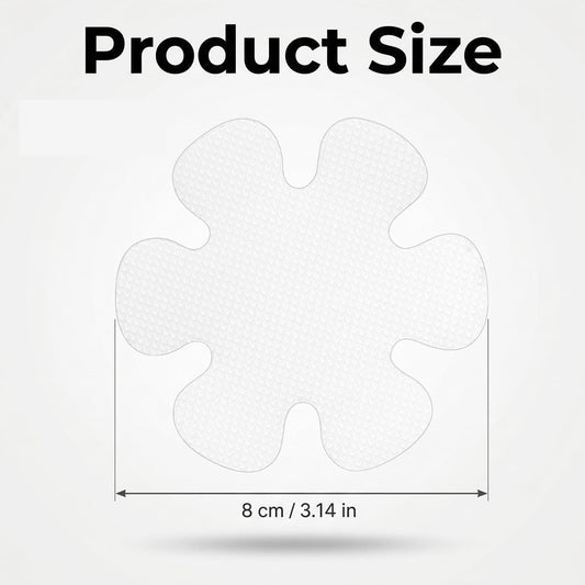 20PCS 8CM Flower Shower Non-Slip Stickers, Colorful Self-Adhesive Bath Tub Anti-Slip Pads, Safety Grip Treads for Bathroom, Shower, Bathtub &amp; Slippery Floors