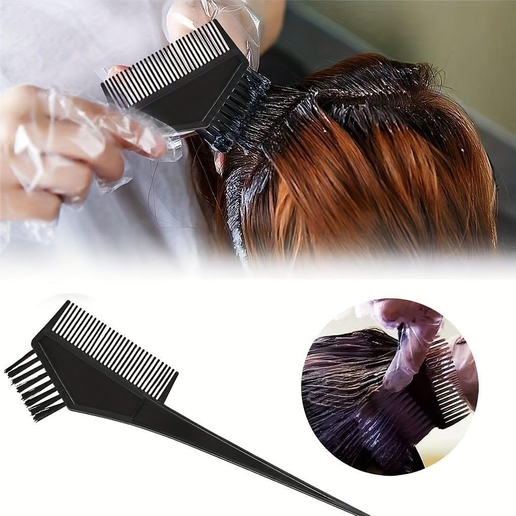 3 Piece Hair Dye Tools for DIY Coloring - Salon Dyeing Kit With Applicator Brush for Hair Tint
