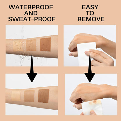 Leg Makeup Concealer Full Coverage,No Transfer Waterproof Cover Varicose Veins Cream,Flawless Leg Makeup Cream To Cover Veins,Long Lasting Body Make up,LegAnd Body Scar Tattoo Cover Up #02