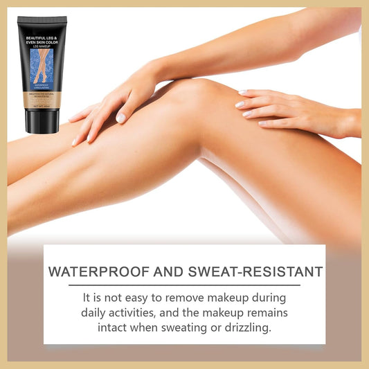 Leg Makeup Cover Veins Concealer Instant Tan Kit - BRONZE - Tattoo Bruise Scar Concealers Lightweight Full Coverage for Legs and Body, Water Resistant No Transfer Easy to Apply