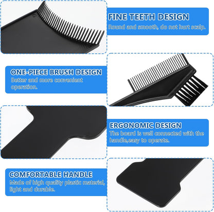 6 Pcs Balayage Board Hair Foils For Highlighting with Teeth Balayage Hair Dye Kit Hair Dye Paddle for Balayage Board Comb Hair Dye Kit for Hair Dye