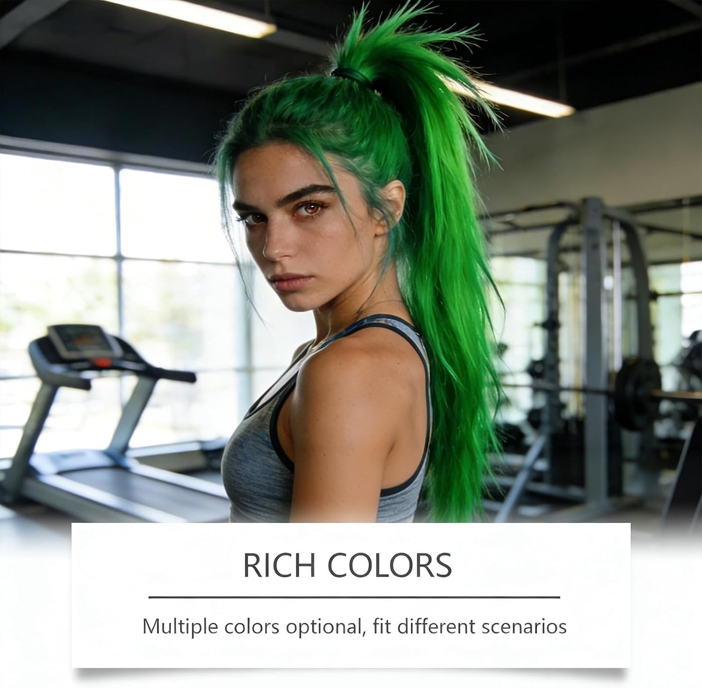 Temporary Hair Chalk Comb Green, Safe Washable Hair Color Stick, Instant Styling Hair Dye Comb for Halloween, Cosplay, Parties, St. Patrick's Day