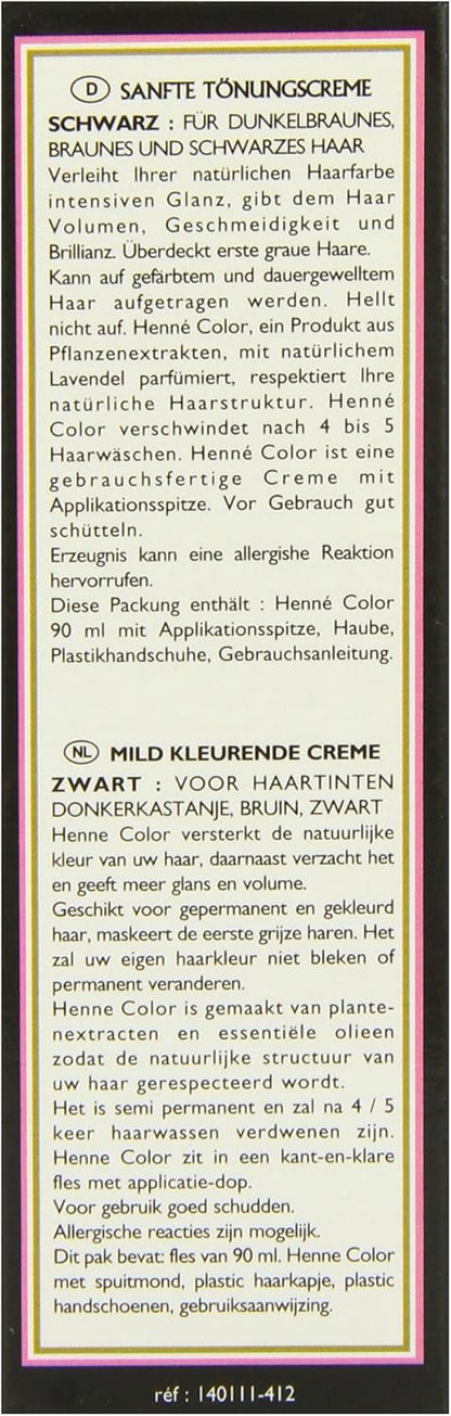 Henne Color Black Henna Hair Colouring Cream 90 ml