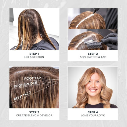 Jerome Russell BBlonde SMUDGE Root Blending Kit SUBTLE COOL | Professional Root Blending Kit | Colour Refresher | Regrowth Disguise | Natural, Soft, Lived-In Blonde