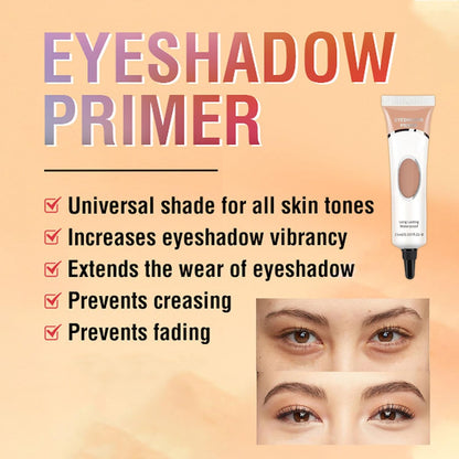 LYNTYAOU Eyeshadow Primer, Eye Primer, Long Lasting Waterproof Pigment Base for Eyeshadow, 24 Hours Smudge-proof Professional Primer Cream, Enhance Eye Color Cut-crease Eye Makeup(Skin Color)