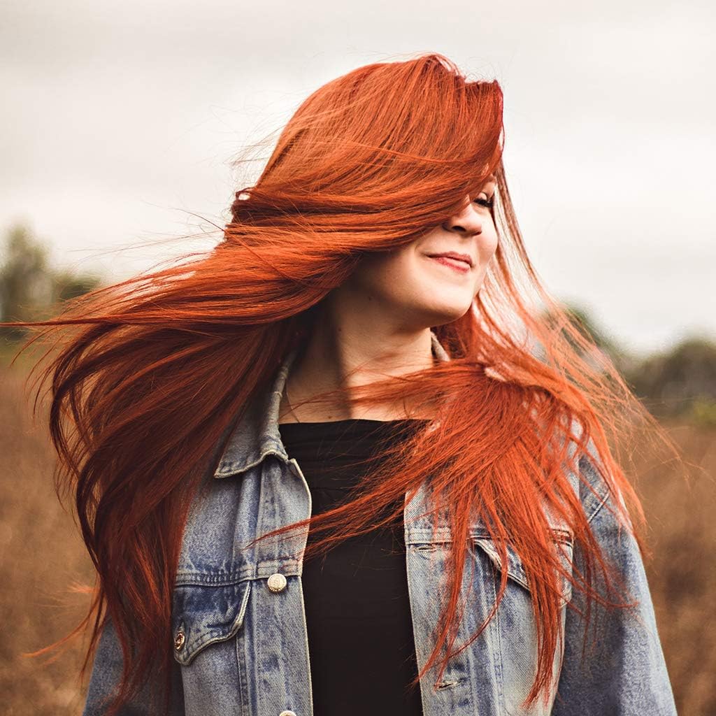 Henna Powder - Red Hair Dye - Fresh and Pure Organic - 200g - Indian Natural Hair Care (Copper red, 200g)