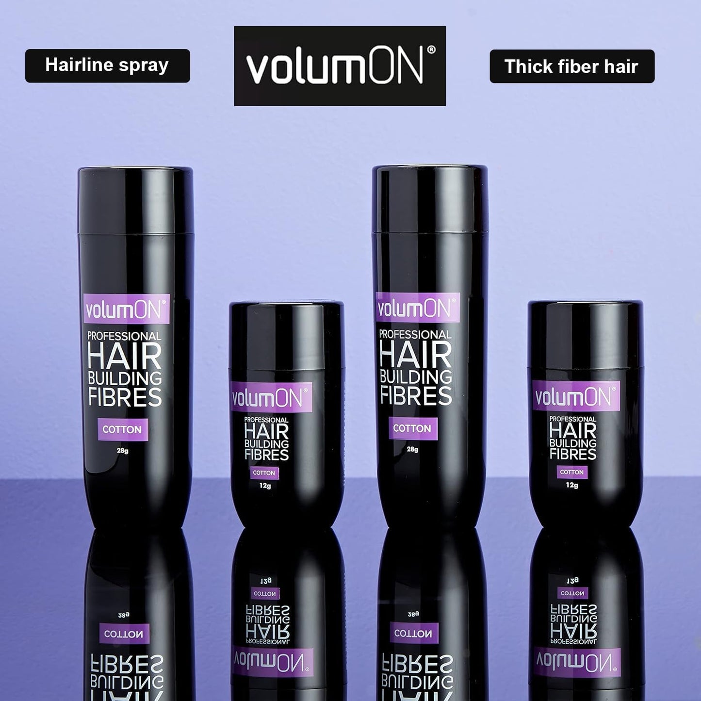 Professional Hair Building Fibres- Hair Loss Concealer- COTTON- 28g- Get Upto 30 Uses- CHOOSE FROM 8 HAIR SHADES COLOURS (Dark Brown)