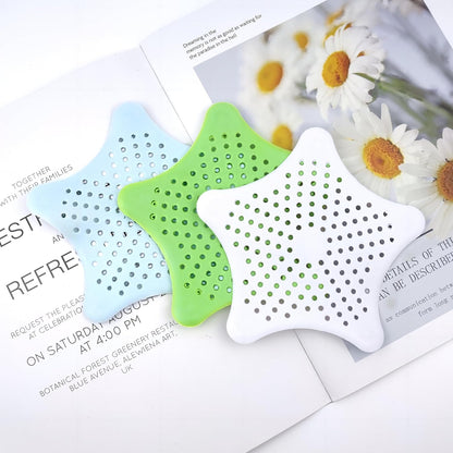 3 Pcs Silicone Drain Hair Catcher for Shower, Bathroom &amp; Kitchen, Sink Strainer with Suction Cups, Bathtub Drain Cover Hair Trap – Easy Install, Durable Filter (White, Blue, Green)