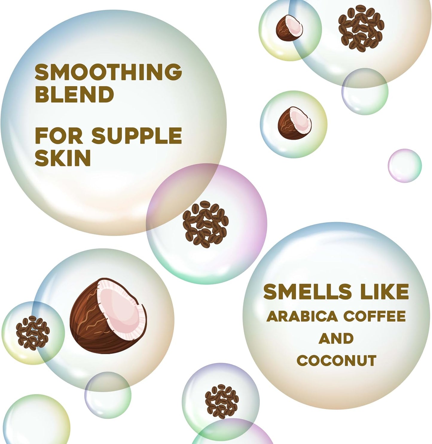 OGX Coffee Scrub and Wash, Coconut 19.5 Fl Oz