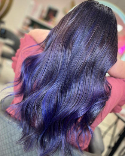 Crazy Color Vibrant Violette Semi-Permanent Hair Dye. Highly Pigmented Deep Purple Conditioning &amp; Oil Nourishing Vegan Formula | No Bleach or Ammonia | 100ml