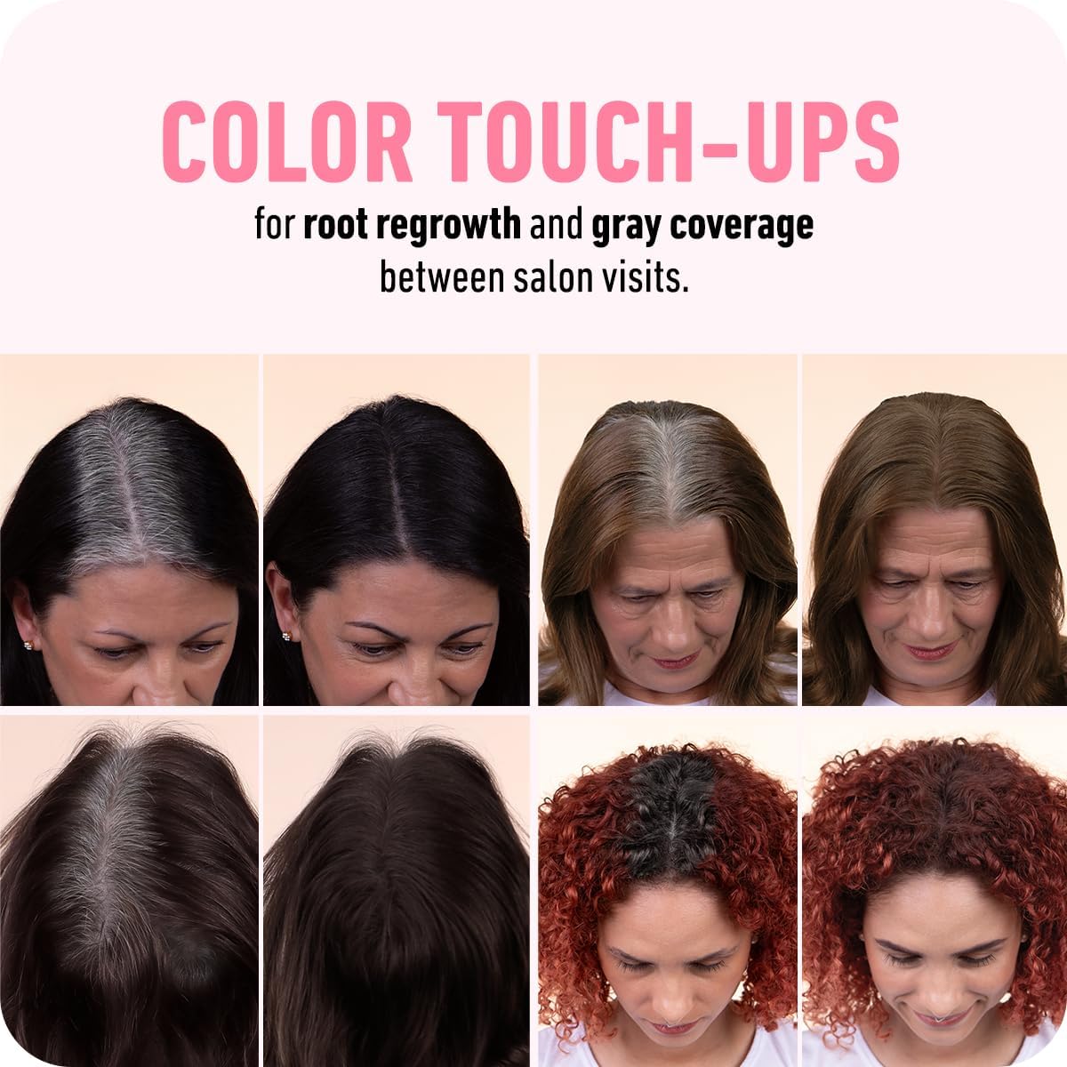 BOLDIFY Hairline Powder - Root Touch Up Hair Color for Gray Coverage - Bald Spot Concealing Hair Powder for Women and Men - 24-Hour Stain-Proof - Dark Brown
