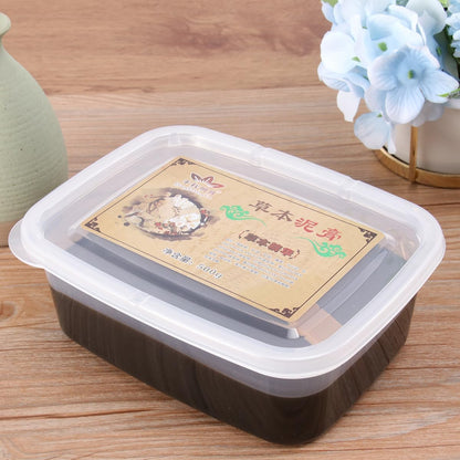 Operitacx 1 Box Black Herbal Moxibustion Mud Therapy for Health Keeping, Easy to Apply Plastic Body Mud Suitable for Male and Female, for Damp Clearing and Skin Care