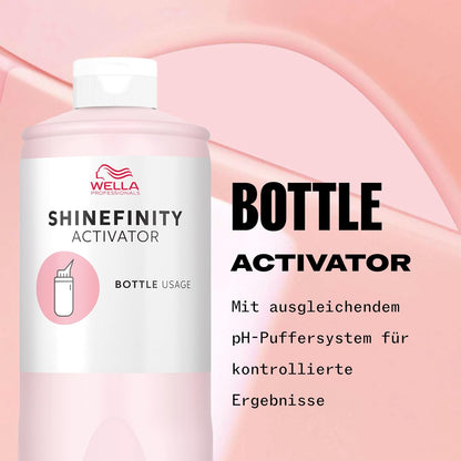 Wella Shinefinity Activator Bottle Usage 2% 1000ml