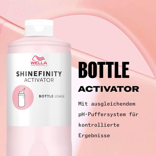 Wella Shinefinity Activator Bottle Usage 2% 1000ml