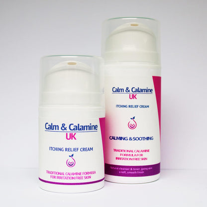 Veil Cover Cream Calm and Calamine UK | Traditional Calamine Cream for Irritated or Itchy Skin Relief 50g
