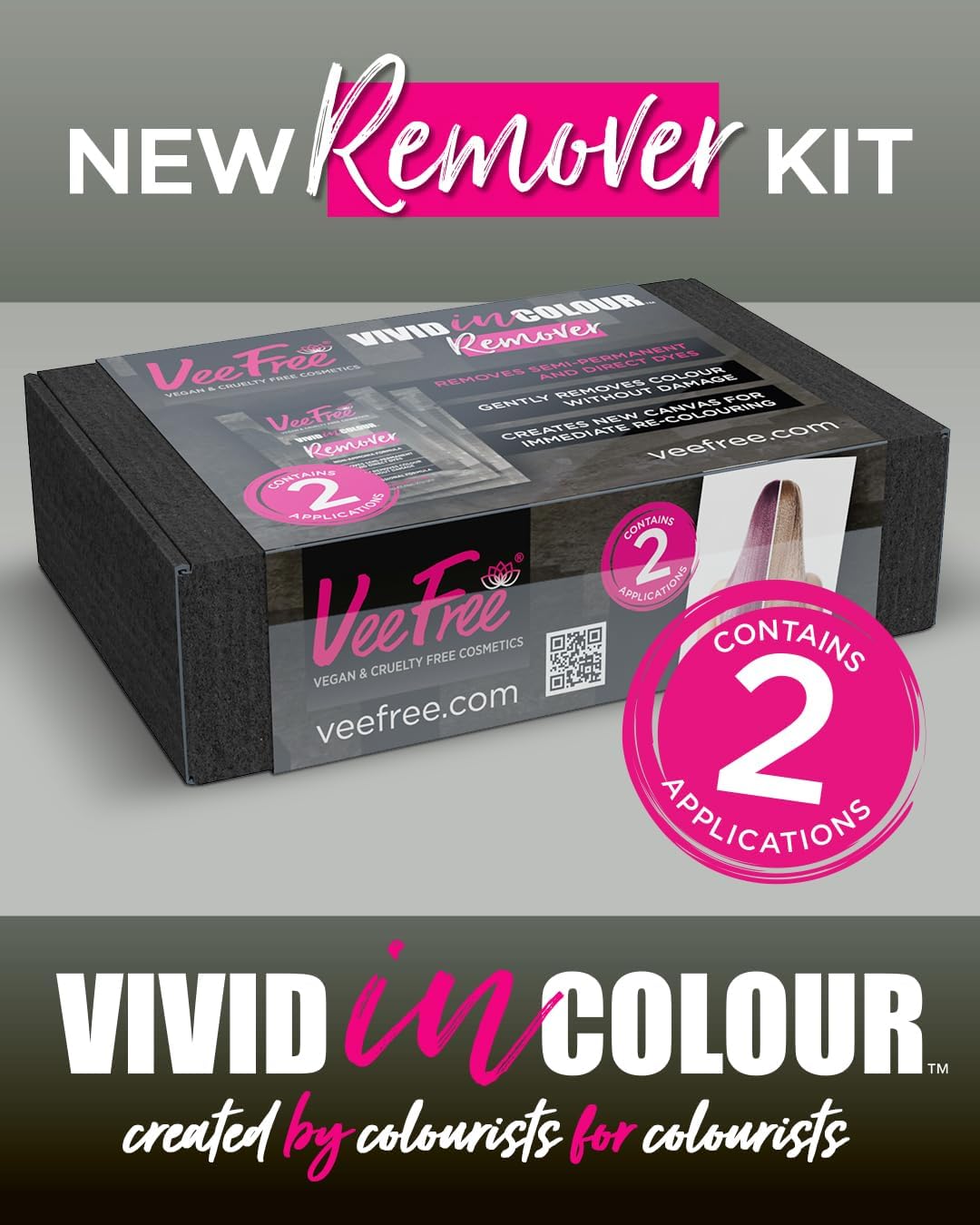 Hair Colour Remover Home Kit (2 Pack)