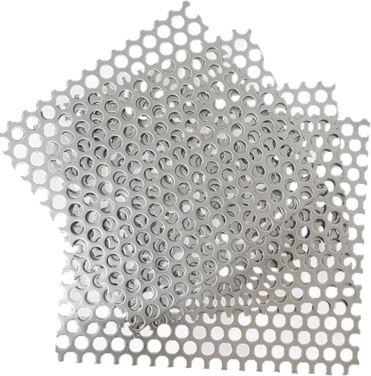 Drain Covers, Square Drain Strainer, 304 Stainless Steel Sewer Strainer, 5mm Hole, Mesh Drain Protectors for Outdoor Indoor, Shower Kitchen Sink Drainage(30x30cm)