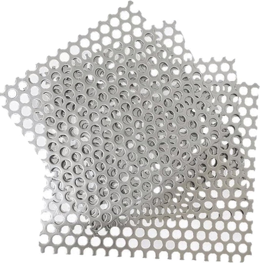 Drain Covers, Square Drain Strainer, 304 Stainless Steel Sewer Strainer, 5mm Hole, Mesh Drain Protectors for Outdoor Indoor, Shower Kitchen Sink Drainage(30x30cm)