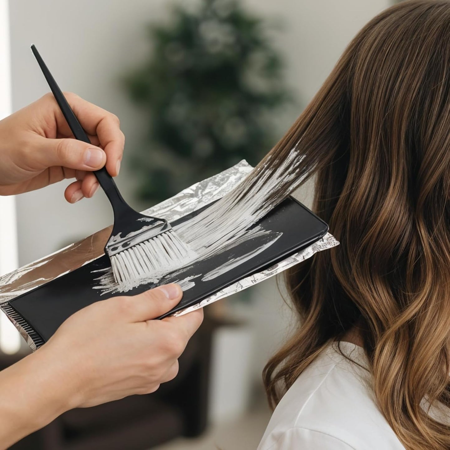 Balayage Board Highlighting Kit, Highlighting Board with Teeth, Lightweight Foiling Boards for Hair Dye Tools, Reusable Cooboard Hair Dying Tools for Barber Salon Hairstylist Hairs Dying Tool