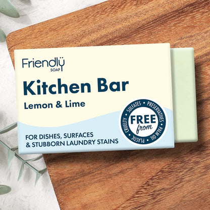 Friendly Soap Kitchen Bar - Lemon &amp; Lime 95g-1 Pack