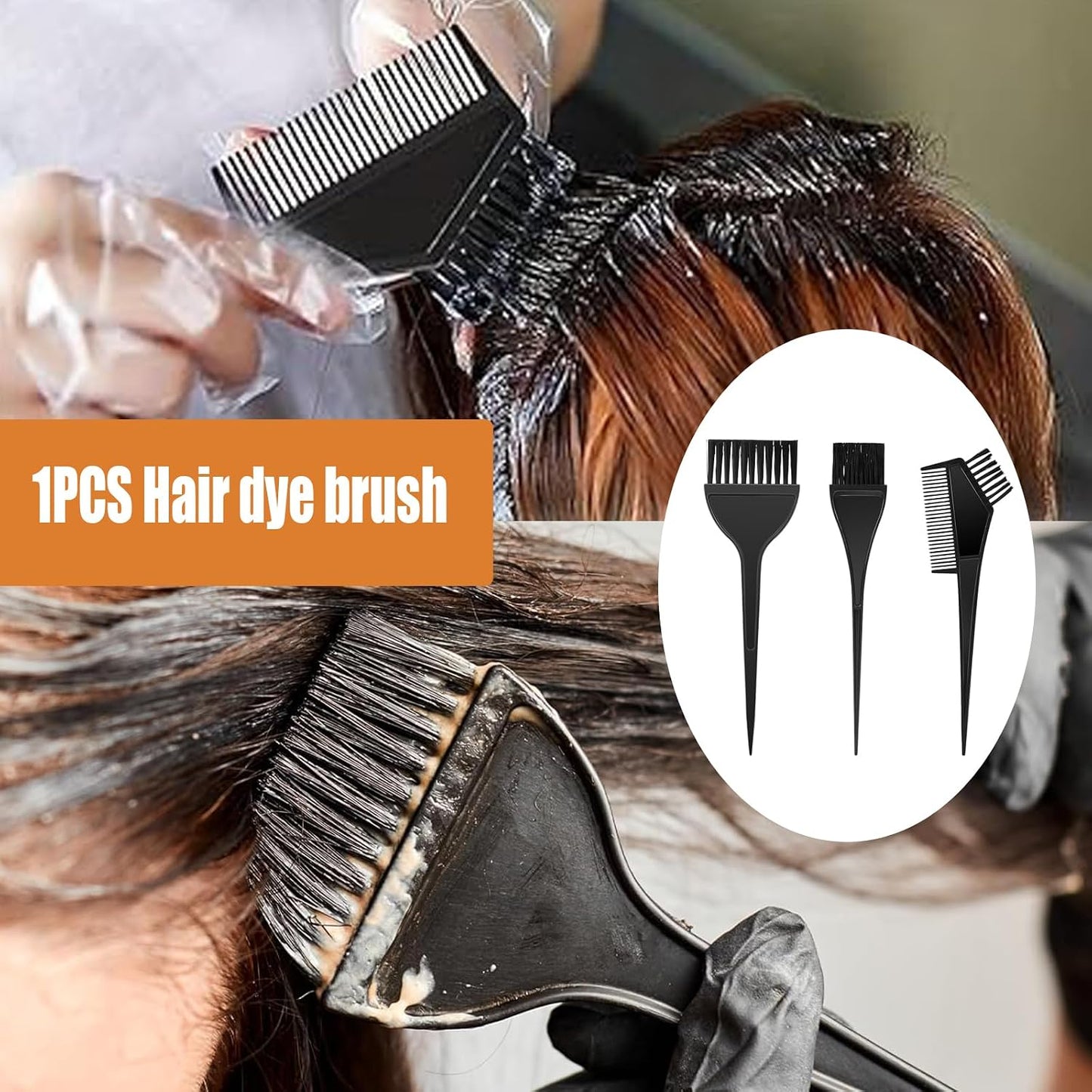 11 Pcs Set Highlighting Kit, Highlighting Cap, Hair Highlighting Kit, Highlight Cap With Hair Coloring Brushes And Needle, Frosting Cap For Color Salon Silicone Hairdressing Tools For Women Girls