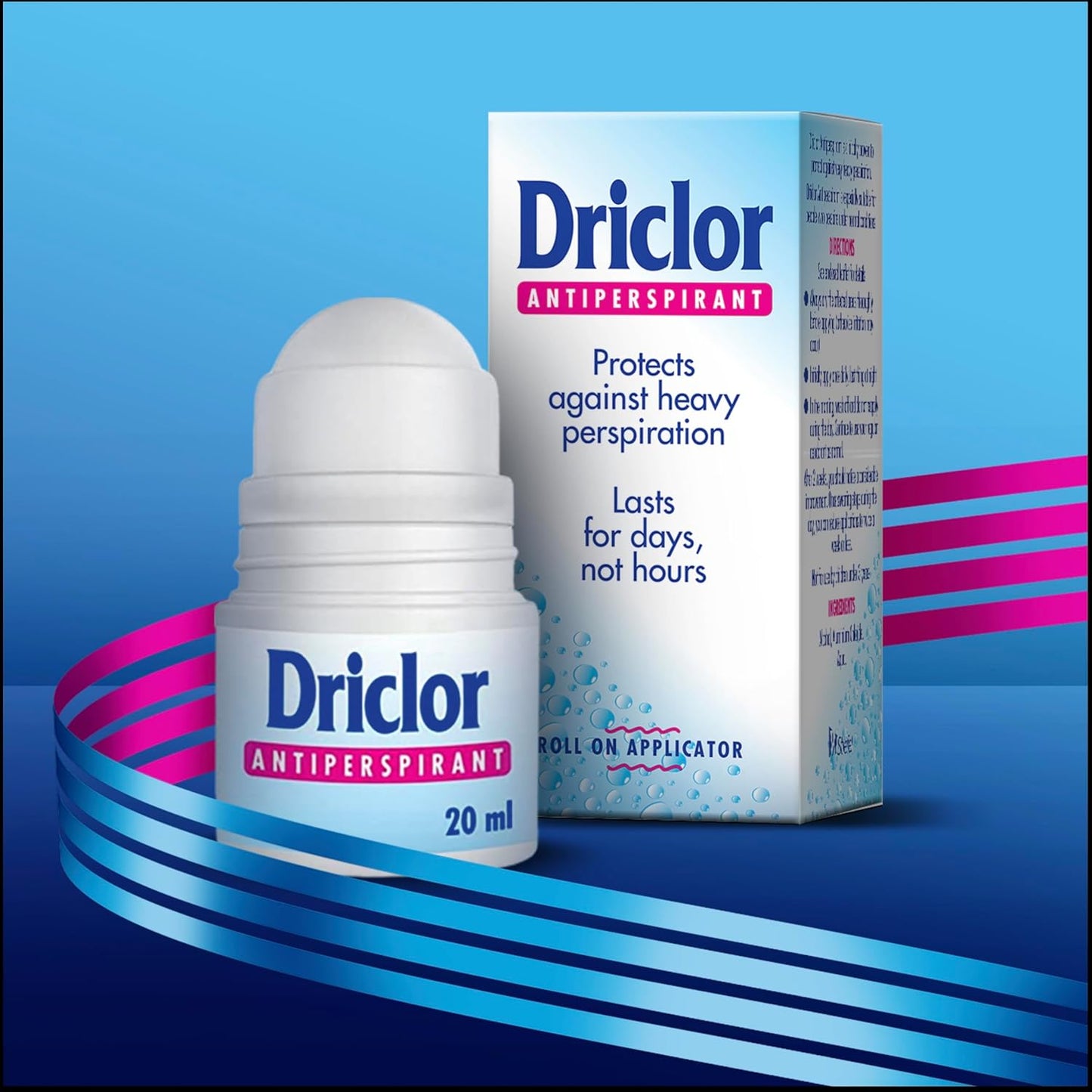Driclor Antiperspirant Roll On Applicator 20 ml, Strong Antiperspirant for Excessive Sweating