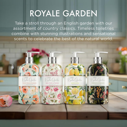 Baylis &amp; Harding Royale Garden Peach Peony &amp; Jasmine Hand Wash 500ml,pack of 6