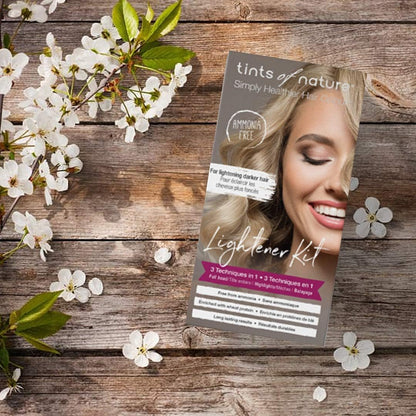 Tints of Nature 3 in 1 Hair Lightener Kit, Wheat Protein, Vegan 210g | Professional lightening system creates natural sun-kissed highlights at home, Conditioning formula protects during lifting