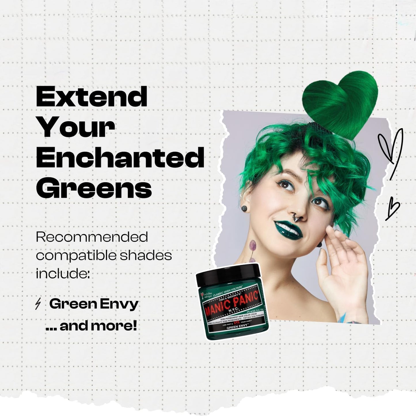 Manic Panic Love Color® Colour Depositing Conditioner (Forest Nymph) | Condititoning