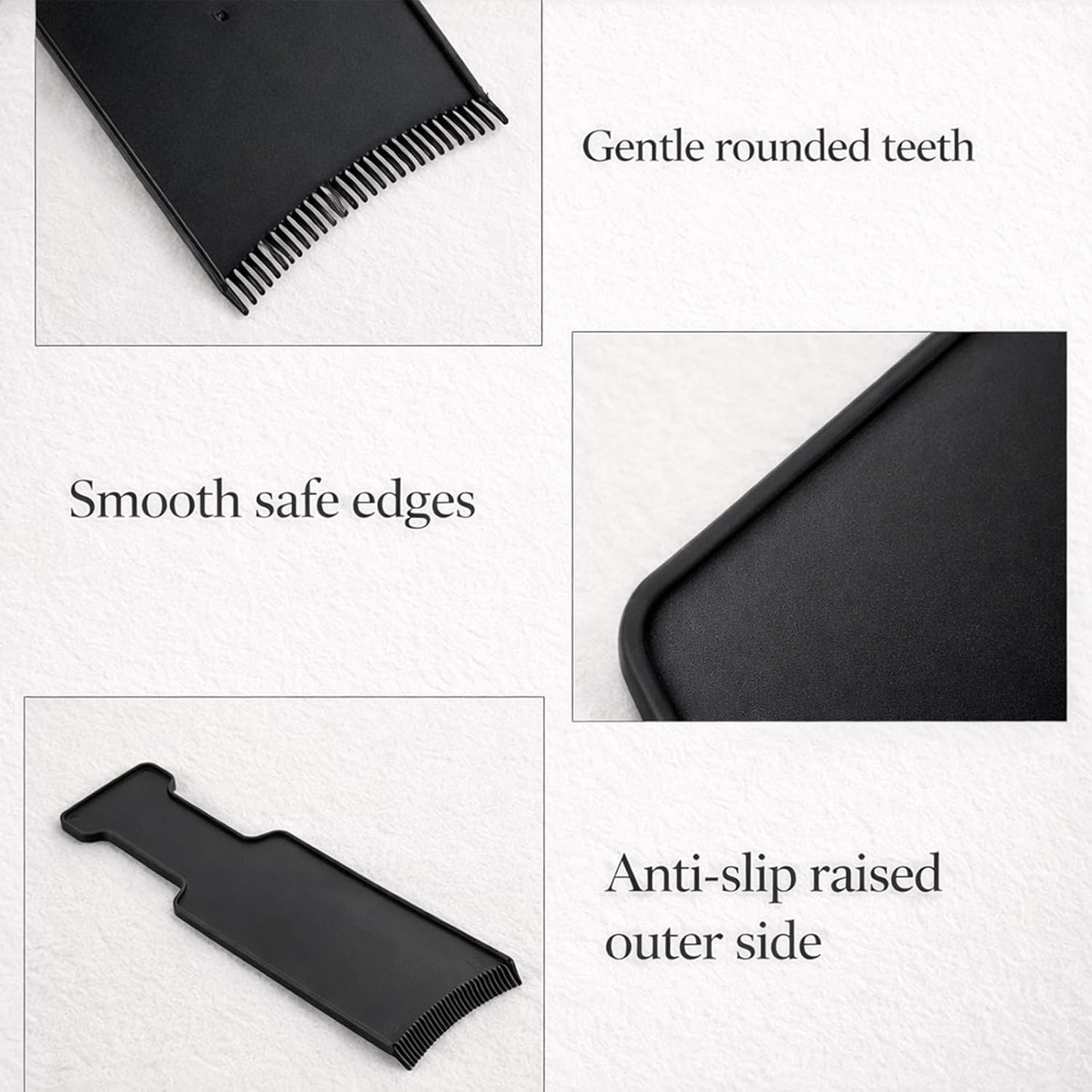 2PCS Hair Highlighting Board with Teeth, Flat Top Comb for Balayage, Professional Dyeing Kit for Salon &amp; Home Use, Reusable Plastic Tool for Multi-Colour Coloring