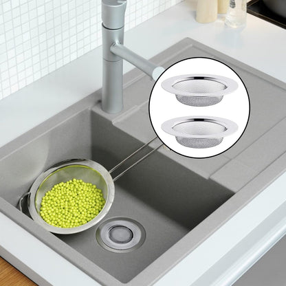2pcs Stainless Steel Kitchen Sink Strainer Plug,Sink Strainer for Shower,Bathroom Hair Filter Catcher Drain Cover Kitchen Sink Plug Strainer Hole Cover for Bathroom,Kitchen(External Diameter 77mm)