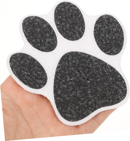 Anti-Slip Paw Print Stickers 9.5X9.5 Inch Non Slip Bath Decals for Bathtub Shower Floor and Stairs Adhesive Decorative Safety Grip Pads