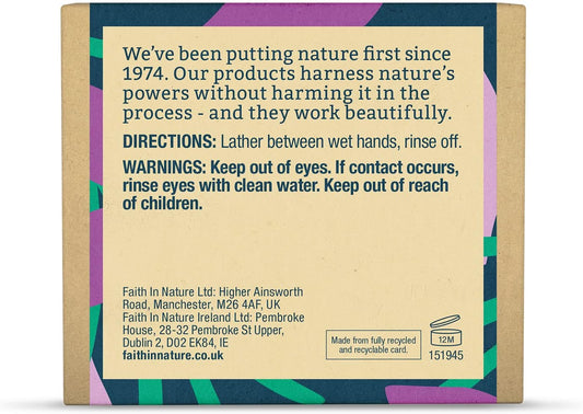 Faith In Nature Natural Lavender Hand Soap Bar, Relaxing, Vegan &amp; Cruelty Free, No SLS or Parabens, 100g