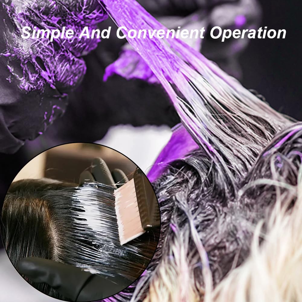 Aeuezxx Hair Hair Coloring Brush, 4 Pcs Hair Dye Brush Set, Tinting Brush, Hair Dyeing Brush, Double Sided Tint Brush, Suitable for DIY Hair Dyeing ﻿
